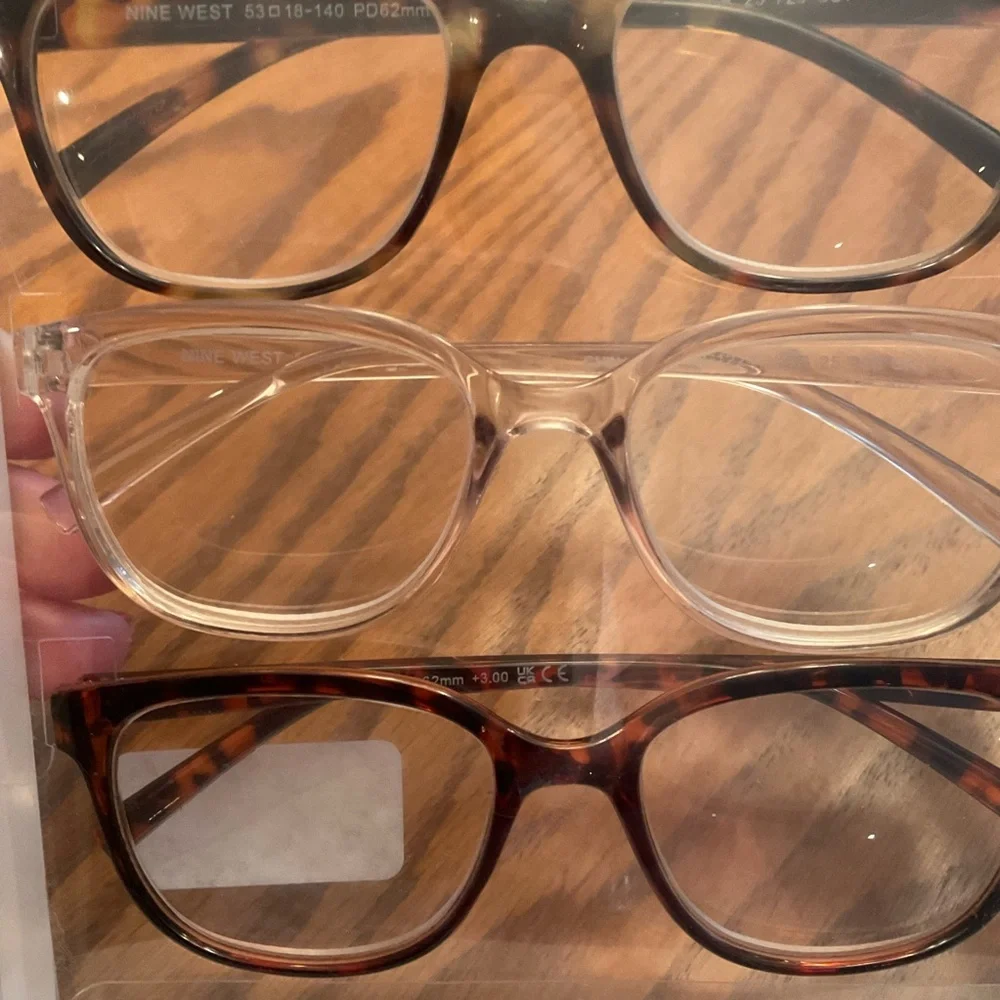 New In Package - Nine West Set of 3 Reading Glasses, +3.00 Strength